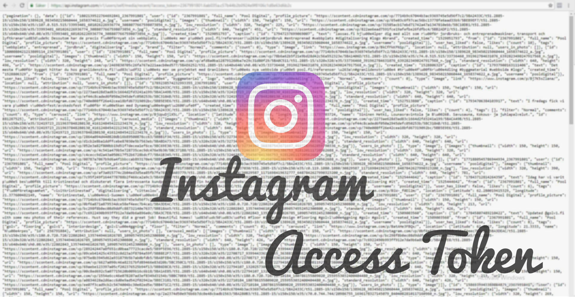 Hur man skapar en instagram access token pool digital